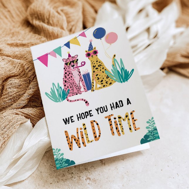 Festar djur Kid's Födelsedags Gratulationskort Tack Kort (Skapare uppladdad)