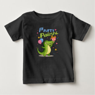 Festarbetande Alligator Födelsedag Barn T Shirt