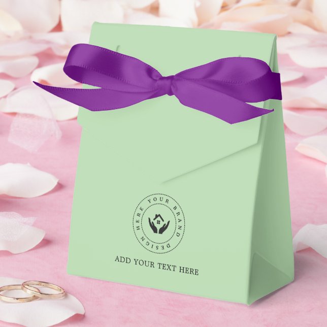 Festartiklar Anpassad logotyp & text förpackning Presentaskar (Bröllop)
