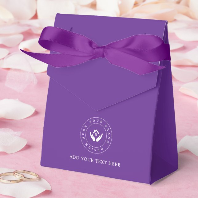 Festartiklar Anpassad logotyp & text förpackning Presentaskar (Bröllop)
