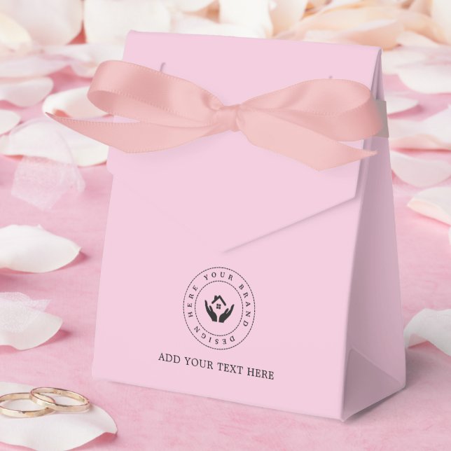 Festartiklar Anpassad logotyp & text förpackning Presentaskar (Bröllop)