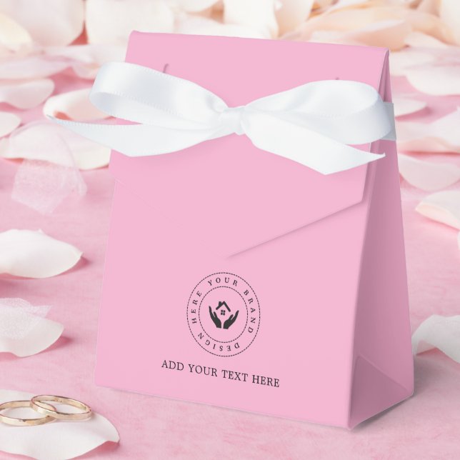 Festartiklar Anpassad logotyp & text förpackning Presentaskar (Bröllop)