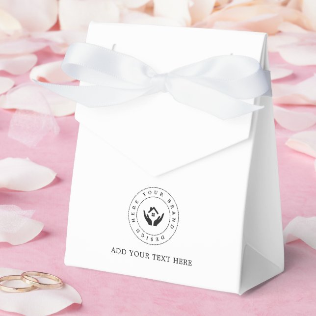 Festartiklar Anpassad logotyp & text förpackning Presentaskar (Bröllop)