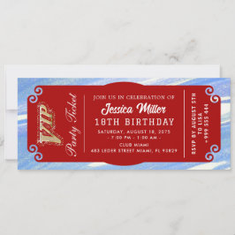 festbiljett för parti inbjudan