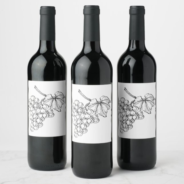 FESTDAG FÖR VIN VINFLASKA ETIKETT (Flaskor)