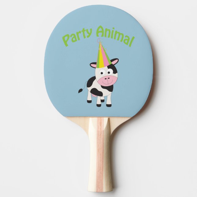 Festdjur! Ko Pingisracket (Framsidan)