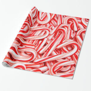 Fester för Santas candy canejul Presentpapper