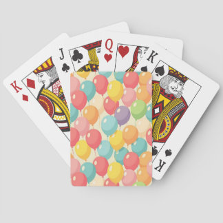 Festerballonger i olika färger casinokort