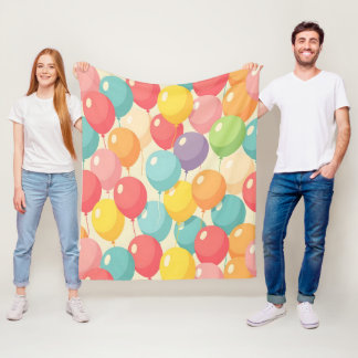 Festerballonger i olika färger fleecefilt