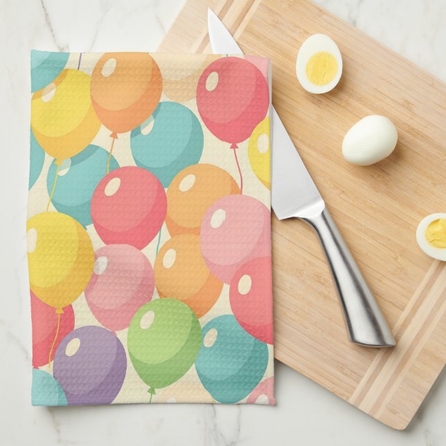 Festerballonger i olika färger kökshandduk (Vikt i Fjärdedel)