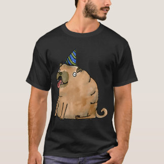 Festhund med festhatt t shirt