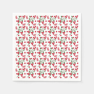 Festibär och feron löv mönster pappersservett