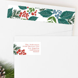 Festibär, traditionell grönt och rödjulmas etikettband