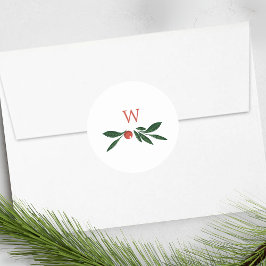 Festibär, traditionell grönt och rödjulmas runt klistermärke