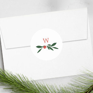 Festibär, traditionell grönt och rödjulmas runt klistermärke