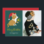 Festic Cute Santa Corgi God jul Photo Julkort<br><div class="desc">God Jul! Skicka dina julhälsningar under den här säsongen med det här anpassadet med ett platt jokerkort för julfoto. Den har en fin smak med ett trollspö av tomat och magi. Anpassa genom att lägga till foto,  namn,  år och andra detaljer. Det här snygga fotojulkortet finns i andra kartonger.</div>