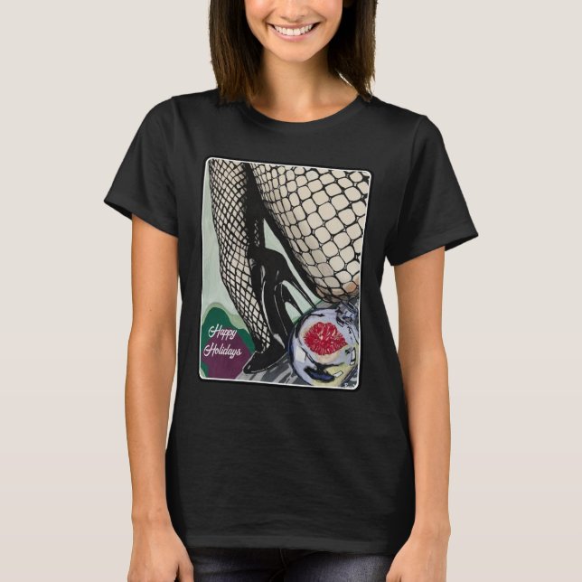 Festila fisknät: målarfärg på en t shirt (Framsida)