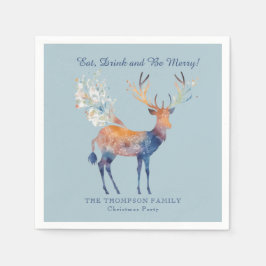 Festila renar Ät Drick God jul Pappersservett