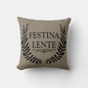 Festina lente kudde