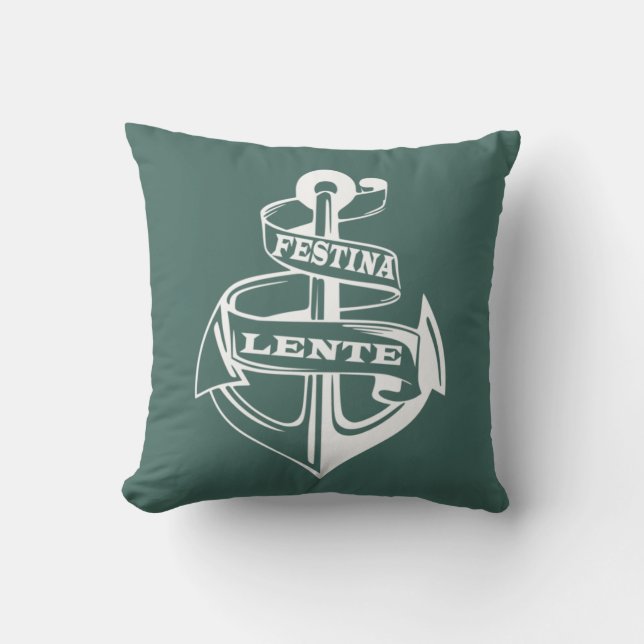 Festina lente kudde (Framsida)