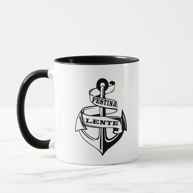 Festina lente mugg (Vänster)
