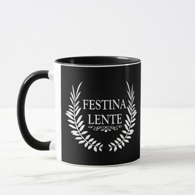 Festina lente mugg (Vänster)