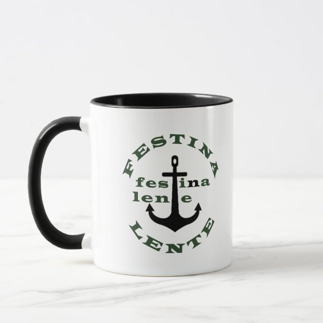 Festina lente mugg (Vänster)