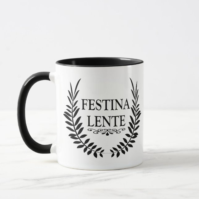 Festina lente mugg (Vänster)