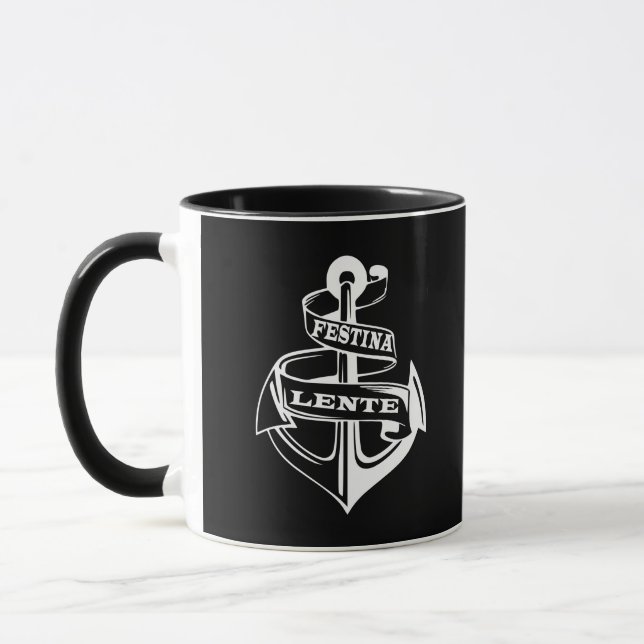 Festina lente mugg (Vänster)