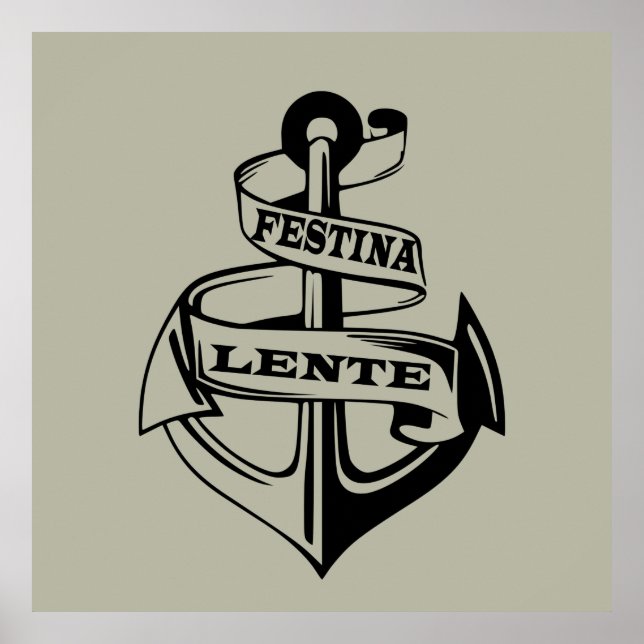 festina lente poster (Framsidan)