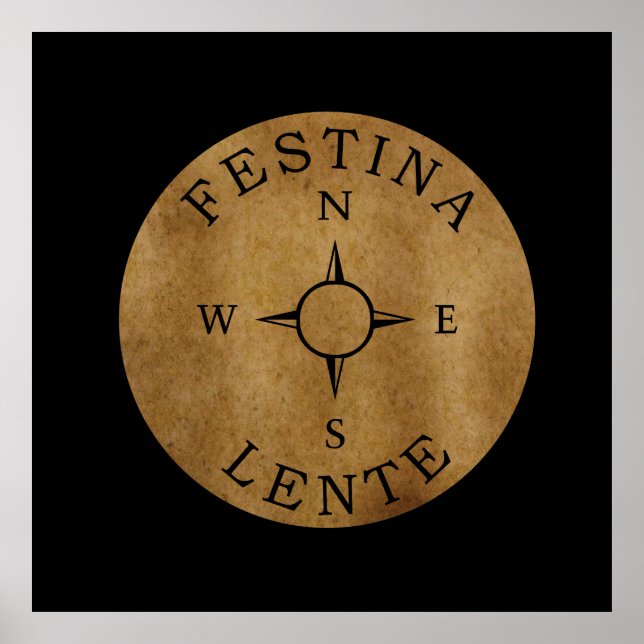 festina lente poster (Framsidan)