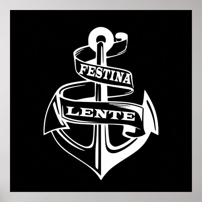 Festina lente poster (Framsidan)