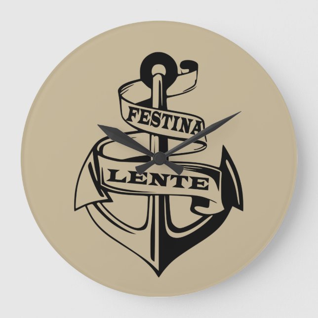 Festina lente stor klocka (Framsida)
