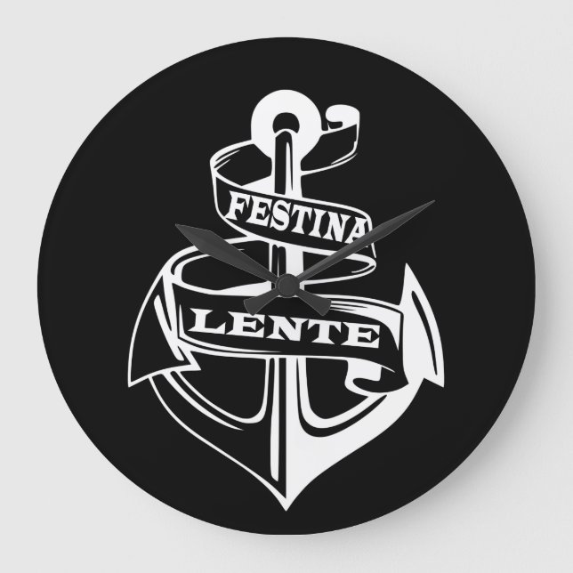 Festina lente stor klocka (Framsida)