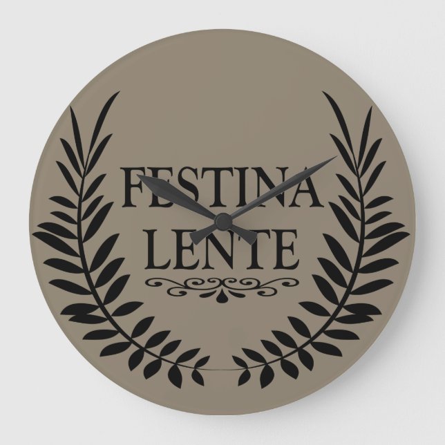 Festina lente stor klocka (Framsida)