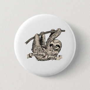 Festina Lente Three Toed Sloth Knapp