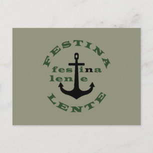 Festina lente vykort