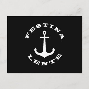 Festina lente vykort
