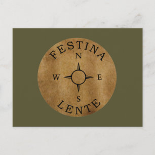 Festina lente vykort
