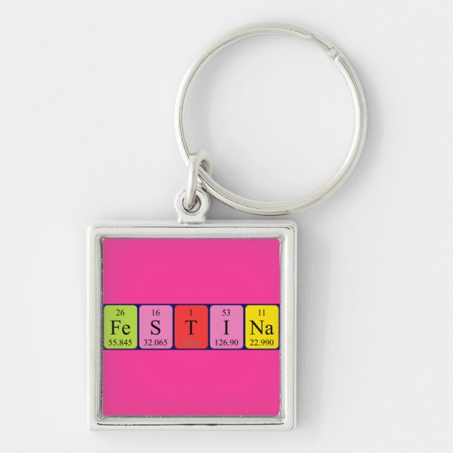 Festina Periodisk nyckelring bord namn (Framsidan)