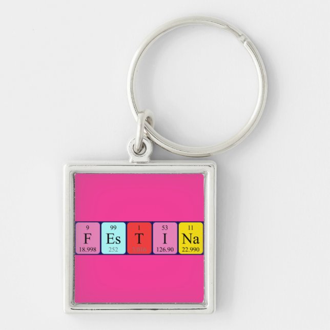 Festina Periodisk nyckelring bord namn (Framsidan)