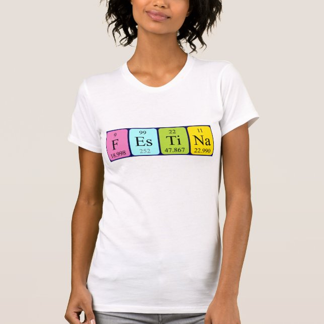 Festina Periodisk skjorta bord namn T-shirt (Framsida)