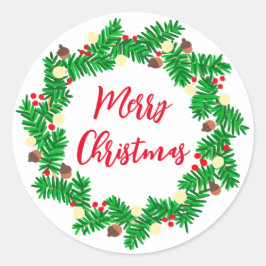Festion andedräkt God jul Runt Klistermärke