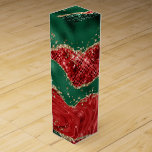 FESTIV ABSTRAKT CHRISTMAS RED GRÖNT GULD PRESENTASK FÖR VINFLASKA<br><div class="desc">FESTIV ABSTRAKT CHRISTMAS RED GRÖNT GULD</div>