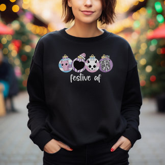 Festiv AF Pastell Goth Jul Sweatshirt T Shirt