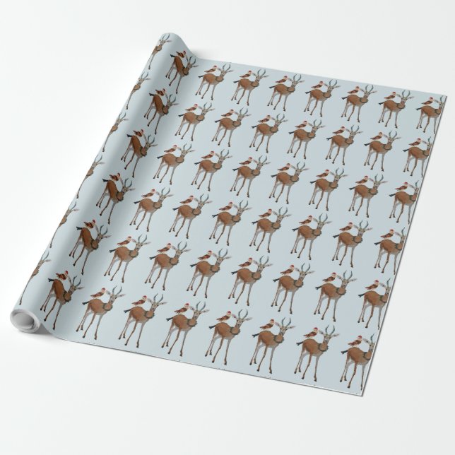 FESTIV ANTELOPE & UGGLA-Wrapping Papper Presentpapper (Utrullad)