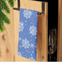 Festiv blå vit snöflinga