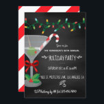 Festiv cocktail - julklapp Party Inbjudningar<br><div class="desc">Trendig martini-cocktail anpassade för inbjudan till Julfest till dina händelsespecifikationer.</div>