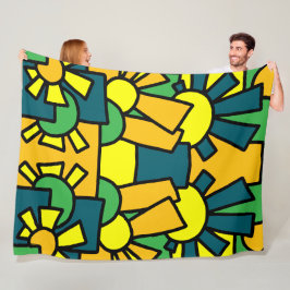 Festiv doodlekonst 42 fleecefilt