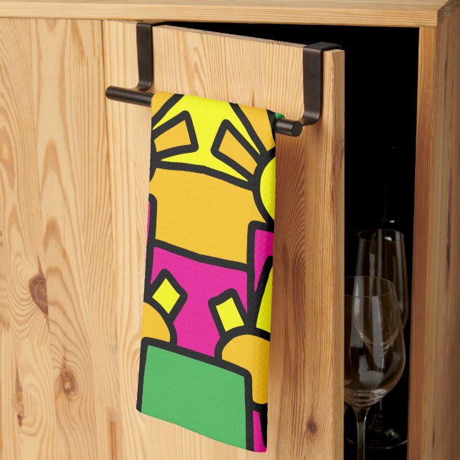 Festiv Doodlekonst 42 Kökshandduk (Thirds Fold)